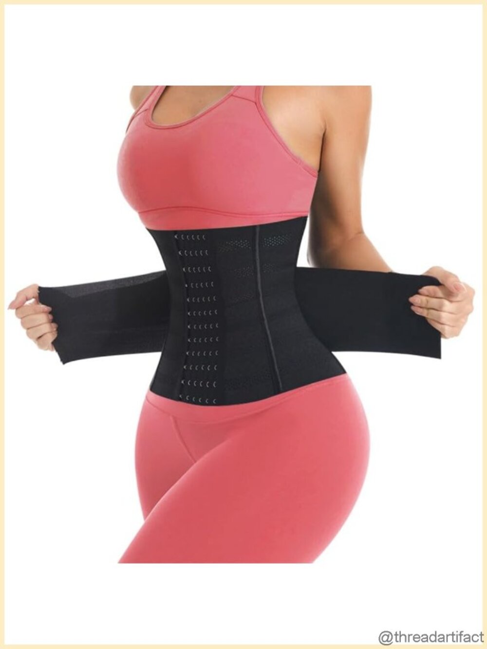Waist Trainer Shapewear Cincher with Steel Bones for Posture Support